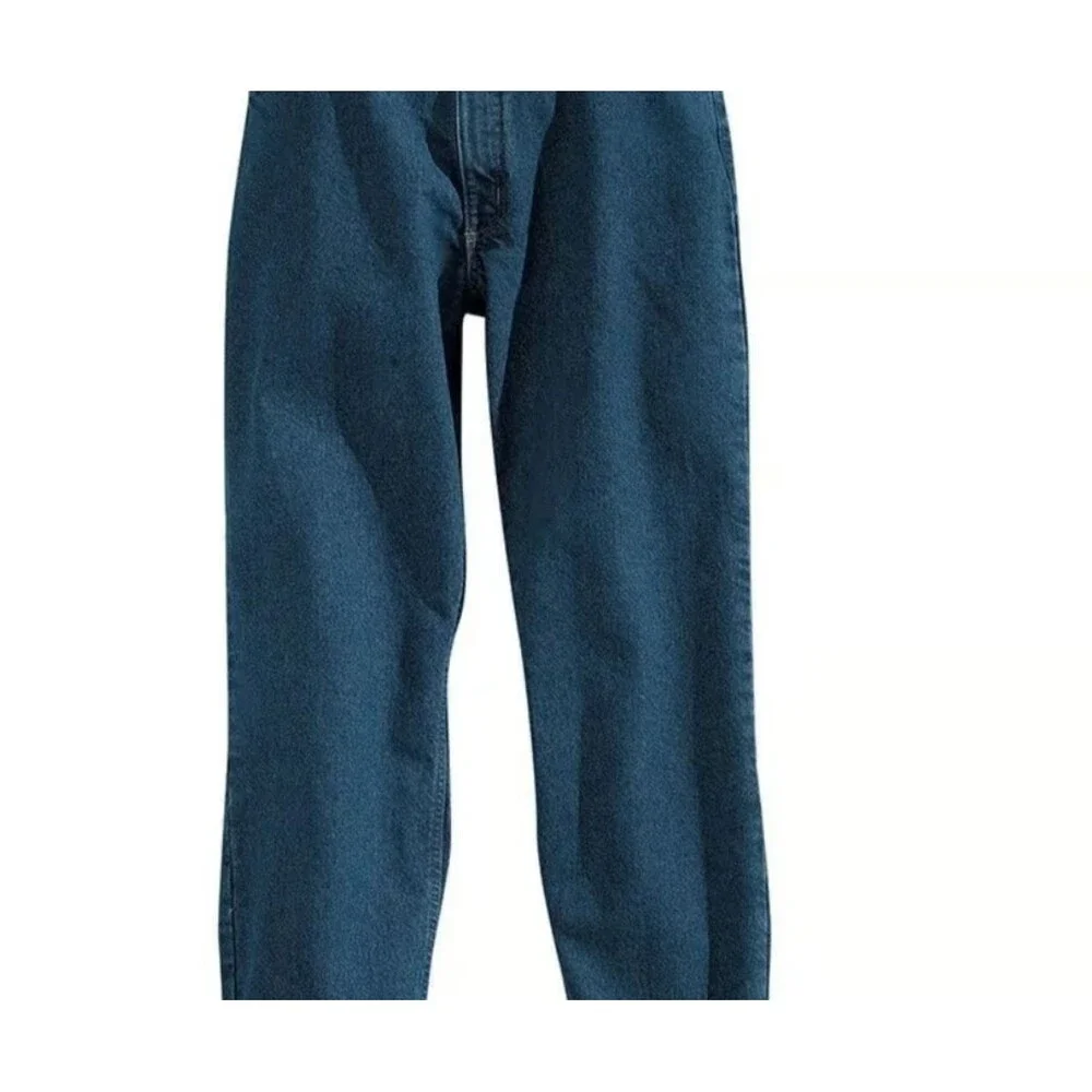 Carhartt Men's‎ Relaxed Fit Straight Leg Flannel Lined Blue Jeans Size 46 x 30